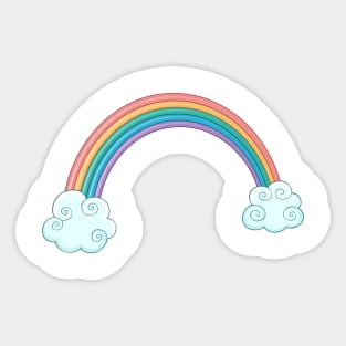 rainbow unicorn Sticker